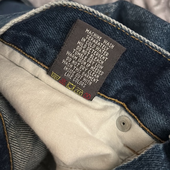 Vintage Alpha Numeric Environmental Protection Company Denim Jeans 30X30 - Picture 5 of 9